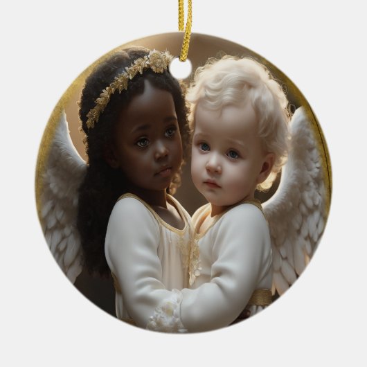 Baby Angels Keramik Ornament (Vorne)