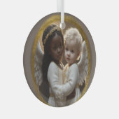 Baby Angels Ornament Aus Glas (Vorderseite Rechts)