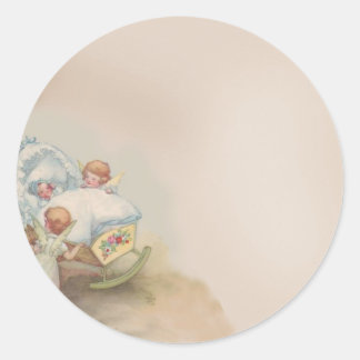 Baby Angels Runder Aufkleber