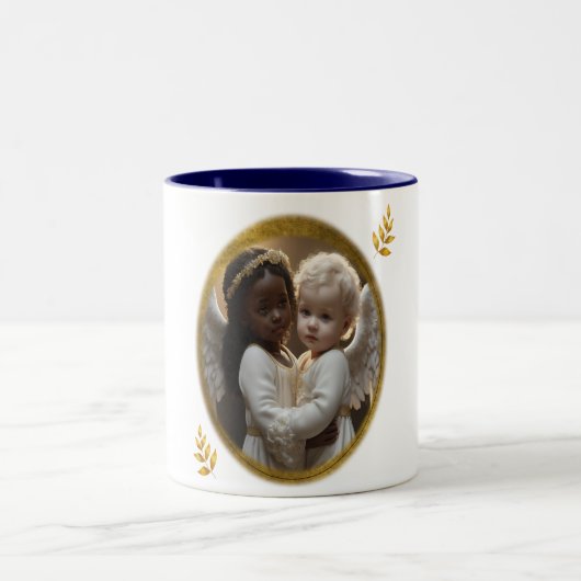 Baby Angels Zweifarbige Tasse (Mittel)