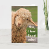 Baby Angora Goat Mother Day Karte (Vorderseite)