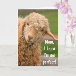 Baby Angora Goat Mother Day Karte