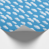Baby-Anhaltspunkt-Wolken im Himmel Geschenkpapier (Ecke)