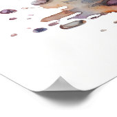 Baby Animal for Kinderzimmer, Niedliches Schildkrö Poster (Ecke)