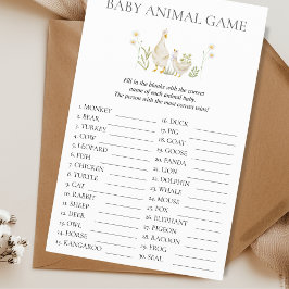 Baby Animal Game Albern Gänsedusche Flyer