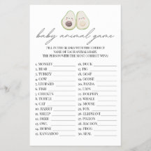 Baby Animal Game Avocado Holy Guacamole Dusche
