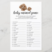 Baby Animal Game Brown Toy Poodle Watercolor (Vorderseite)