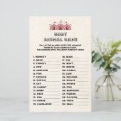 Baby Animal Game Circus Karneval Retro Baby Dusche (Stehend Vorderseite)