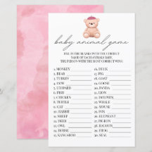 Baby Animal Game French Bonjour Bebe Watercolor