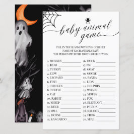 Baby Animal Game Halloween Little Boo Baby Dusche