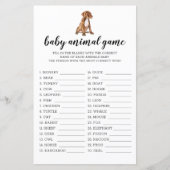 Baby Animal Game Pit Bull Watercolor Thema (Vorderseite)