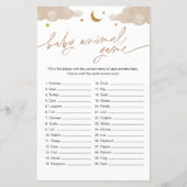 Baby Animal Game Twinkle Little Star Baby Dusche (Vorderseite)