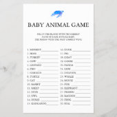 Baby Animal Game unter der Sea Baby Dusche Flyer (Vorne)