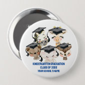 Baby Animal Graduate 4 Zoll Button (Vorne & Hinten)