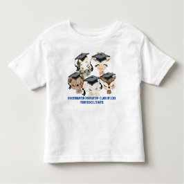Baby Animal Graduates Kleinkind Fine Jersey T - Sh Kleinkind T-shirt