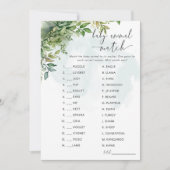 Baby Animal Match Baby Shower Game Einladung (Vorderseite)