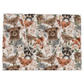 Baby Animal Muster Große Geschenktüte (Rückseite)