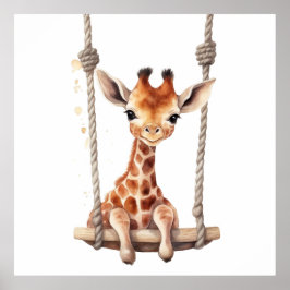 Baby Animal Prints for Kinderzimmer, Safari Poster