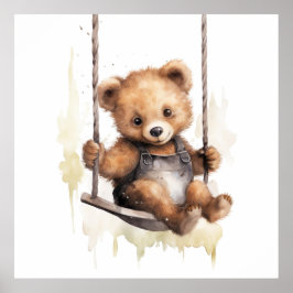 Baby Animal Prints for Kinderzimmer, Safari Poster