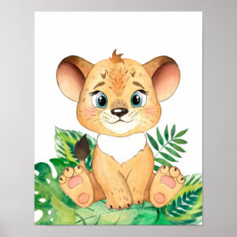 Baby Animal Prints for Kinderzimmer, Safari Poster