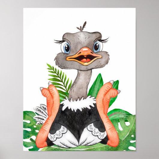 Baby Animal Prints for Kinderzimmer, Safari Poster (Vorne)