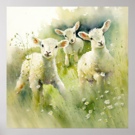 Baby Animal Prints for Kinderzimmer, Safari Poster