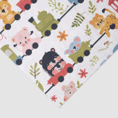 Baby Animal Train Seidenpapier (Detail)