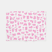 Baby Animals Baby Blanket Fleecedecke (Vorderseite (Horizontal))
