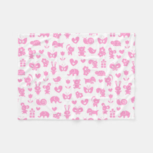 Baby Animals Baby Blanket Fleecedecke