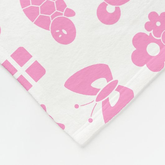 Baby Animals Baby Blanket Fleecedecke (Ecke)