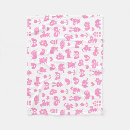 Baby Animals Baby Blanket Fleecedecke (Vorderseite)