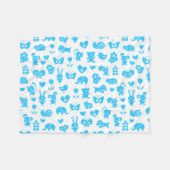 Baby Animals Baby Blanket Fleecedecke (Vorderseite (Horizontal))