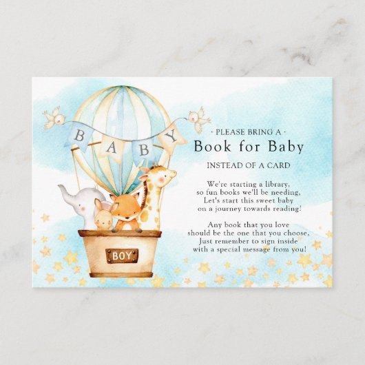 Baby Animals Balloon Ride Book for Baby Card Begleitkarte (Vorderseite)