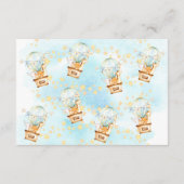 Baby Animals Balloon Ride Book for Baby Card Begleitkarte (Rückseite)