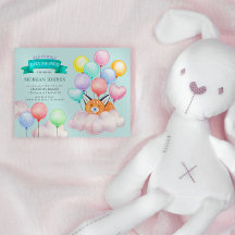 Baby Animals Balloons Niedlich Baby Dusche