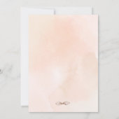 Baby Animals Carousel Peach Baby Dusche Einladung (Rückseite)