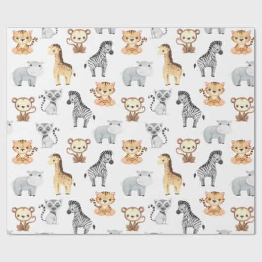 Baby Animals Geschenkpapier (Flach)
