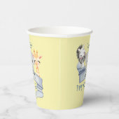 Baby Animals Happy Birthday Paper Cup Pappbecher (Rechts)