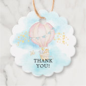 Baby Animals Hot Air Ballon Rive Gefallen Geschenk Geschenkanhänger (Vorderseite)