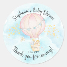 Baby Animals Hot Air Balloon Baby Dusche Gefallen