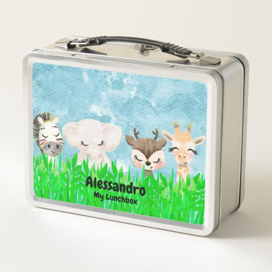 Baby Animals Metal Lunchbox (Rückseite)
