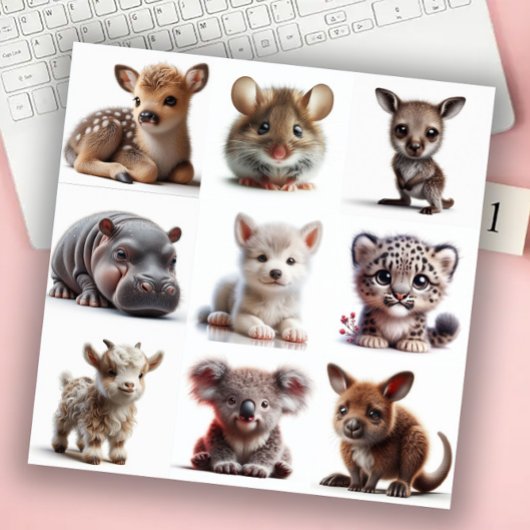 Baby Animals Set 1 Aufkleber