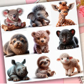 Baby Animals Set 3 Aufkleber