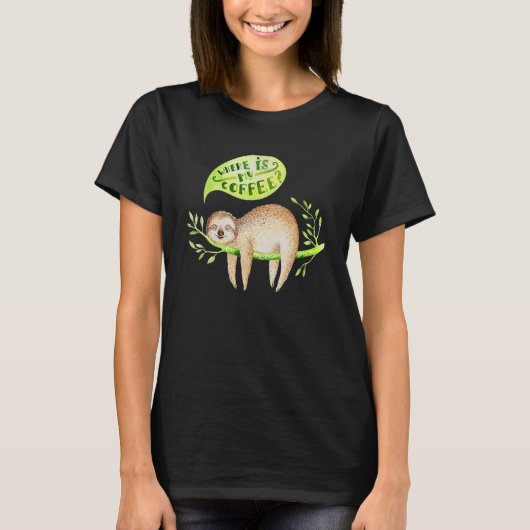 Baby animals sloth nursery T-Shirt (Vorderseite)