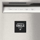 Baby-Ankündigung für Onkel zum Onkel befördert 202 Magnet (In Situ (Geschirrspüler))