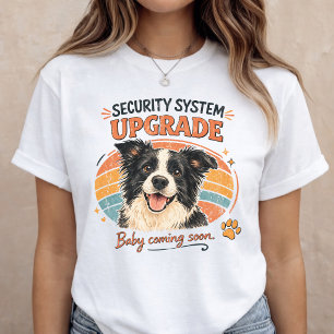 Baby-Ankündigung Sicherheits Hund Schwangerschaft  T-Shirt