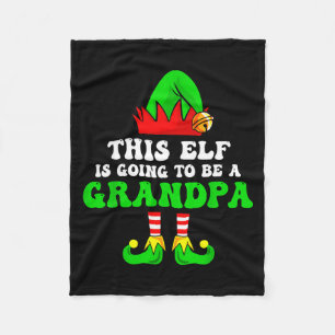 Baby-Ankündigung Xmas-Shirt Dieser Elf Wird Ein Fleecedecke