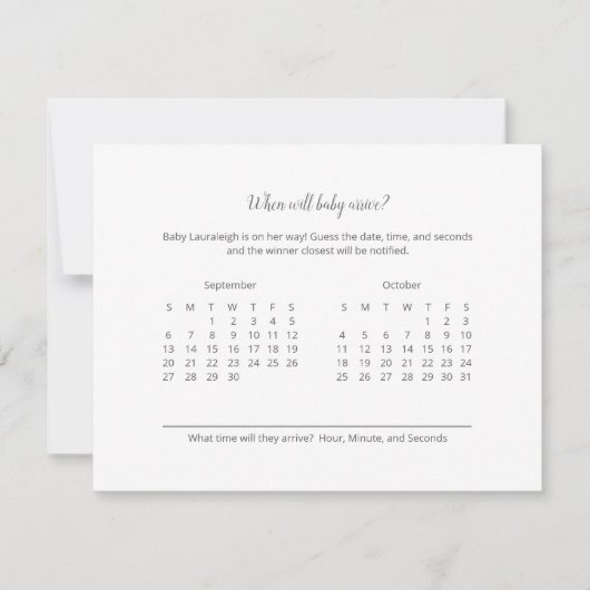 Baby Ankunft Prediction Boy Teddy Bear (Vorderseite)