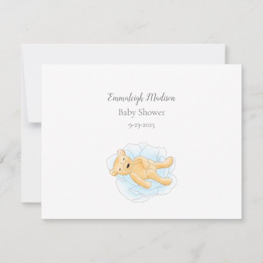 Baby Ankunft Prediction Boy Teddy Bear (Rückseite)