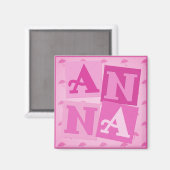 Baby Anna Custom Magnet (Vorderseite/Rückseite)